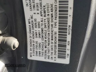 2012 Honda Civic Cpe EX-L with VIN 2HGFG3B18CH541781, listed as a Copart auction lot 50401085 with 141,781 mi miles and Salvage Title. Bid and sale history available at carsss.com. Image 12.
