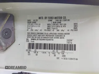2022 Ford Transit Connect XL with VIN NM0LS7S25N1524516, listed as a IAAI auction lot 42058959 with 16,421 mi miles and . Bid and sale history available at DreamBid. Image 9.