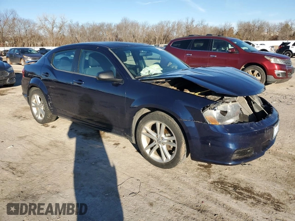2014 Dodge Avenger SE with VIN 1C3CDZAB0EN201739, listed as a Copart auction lot 43484185 with 62,066 mi miles and Salvage Title. Bid and sale history available at carsss.com. Image 4.