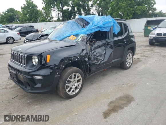 2020 Jeep Renegade Sport z VIN ZACNJBAB5LPL14771, wystawiony jako Copart lot #60727465 z przebiegiem Nie podano mil oraz Szkoda całkowita • Salvage title. Historia ofert i sprzedaży dostępna na DreamBid. Obrazek 1.