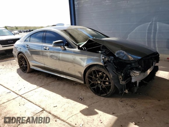 2016 Mercedes-Benz CLS 400 with VIN WDDLJ6HB6GA163460, listed as a Copart auction lot 44641685 with 112,664 mi miles and Salvage title. Bid and sale history available at DreamBid. Image 4.