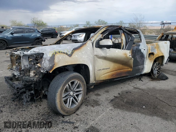 2021 Chevrolet Colorado 2WD Work Truck with VIN 1GCGSBEN7M1160465, listed as a Copart auction lot 59361325 with Not provided miles and Salvage title. Bid and sale history available at DreamBid. Image 1.
