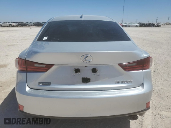 2016 Lexus IS 200t with VIN JTHBA1D26G5007148, listed as a Copart auction lot 50635665 with 105,371 mi miles and Salvage Title. Bid and sale history available at DreamBid. Image 6.
