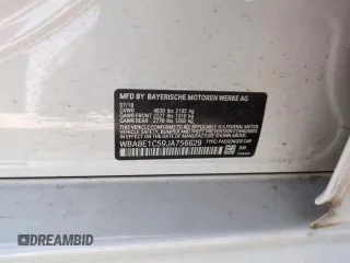 2018 BMW 3 Series 330e iPerformance with VIN WBA8E1C59JA756629, listed as a Copart auction lot 49061185 with 82,420 mi miles and Salvage Title. Bid and sale history available at carsss.com. Image 12.