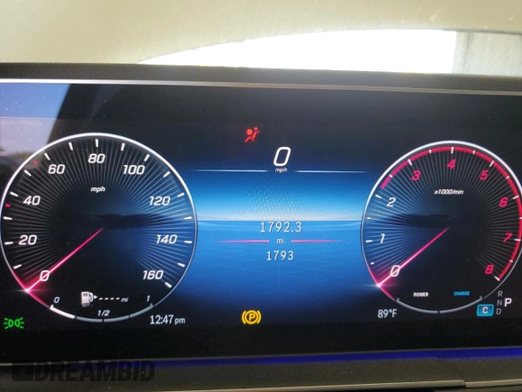 2024 Mercedes-Benz GLE 450 with VIN 4JGFB5KB1RB200365, listed as a Copart auction lot 65631214 with 1,792 mi miles and Salvage title. Bid and sale history available at DreamBid. Image 9.