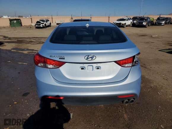 2013 Hyundai Elantra Coupe GS with VIN KMHDH6AE3DU009888, listed as a Copart auction lot 82781894 with 74,386 mi miles and Salvage Title. Bid and sale history available at carsss.com. Image 6.
