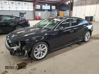 2021 Audi A5 Sportback Premium with VIN WAUABCF59MA028931, listed as a Copart auction lot 84488304 with 54,354 mi miles and Salvage Title. Bid and sale history available at carsss.com. Image 1.
