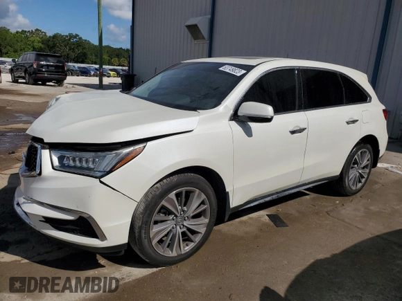 2017 Acura MDX w/Technology Pkg with VIN 5FRYD4H50HB041240, listed as a Copart auction lot 63749823 with 72,740 mi miles. Bid and sale history available at carsss.com. Image 1.