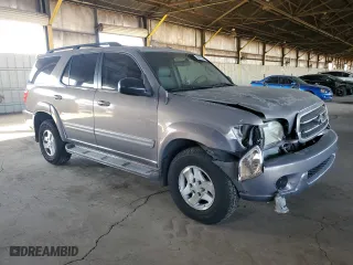 2001 Toyota Sequoia Limited with VIN 5TDBT48A61S050176, listed as a Copart auction lot 83652954 with 205,023 mi miles and Salvage Title. Bid and sale history available at carsss.com. Image 4.