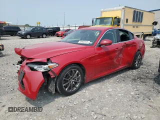 2018 Alfa Romeo Giulia with VIN ZARFAEBN5J7565940, listed as a Copart auction lot 58952415 with 48,109 mi miles and Salvage title. Bid and sale history available at DreamBid. Image 1.