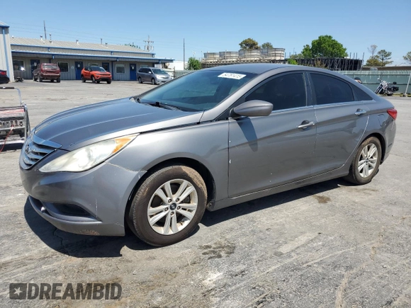 2012 Hyundai Sonata GLS with VIN 5NPEB4AC4CH365949, listed as a Copart auction lot 54781415 with 164,828 mi miles and Clean Title. Bid and sale history available at carsss.com. Image 1.