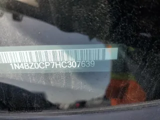 2017 Nissan LEAF S with VIN 1N4BZ0CP7HC307639, listed as a Copart auction lot 54362825 with 57,735 mi miles and Salvage Title. Bid and sale history available at carsss.com. Image 12.