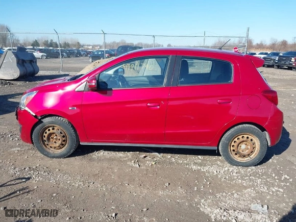 2020 Mitsubishi Mirage SE with VIN ML32A4HJ2LH008457, listed as a IAAI auction lot 41811790 with 77,518 mi miles. Bid and sale history available at carsss.com. Image 14.