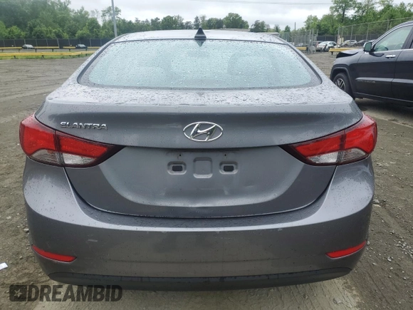 2016 Hyundai Elantra SE with VIN KMHDH4AE1GU645900, listed as a Copart auction lot 56378265 with 40,206 mi miles and Salvage title. Bid and sale history available at DreamBid. Image 6.
