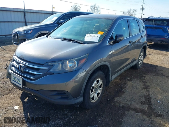 2014 Honda CR-V LX with VIN 2HKRM4H39EH634676, listed as a IAAI auction lot 41233279 with 153,761 mi miles and . Bid and sale history available at carsss.com. Image 2.