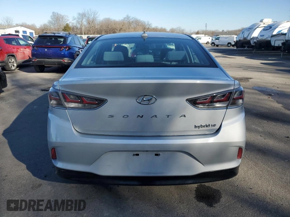 2018 Hyundai Sonata Hybrid SE with VIN KMHE24L31JA082504, listed as a Copart auction lot 88340645 with 91,148 mi miles and Salvage Title. Bid and sale history available at carsss.com. Image 6.