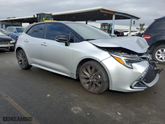 2024 Toyota Corolla Hatchback XSE with VIN JTNC4MBE3R3217745, listed as a Copart auction lot 44080185 with 9,356 mi miles and Salvage Title. Bid and sale history available at carsss.com. Image 4.