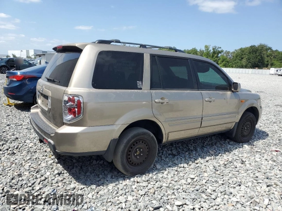 2006 Honda Pilot EX-L with VIN 5FNYF28596B032369, listed as a Copart auction lot 54596465 with 201,181 mi miles and Salvage Title. Bid and sale history available at DreamBid. Image 3.