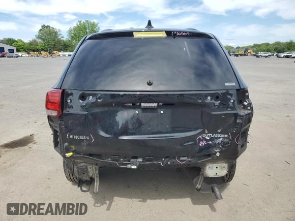 2019 Mitsubishi Outlander ES with VIN JA4AZ3A35KZ013078, listed as a Copart auction lot 57464235 with 98,409 mi miles and Salvage title. Bid and sale history available at DreamBid. Image 6.