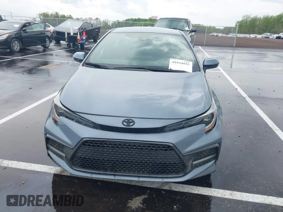 2022 Toyota Corolla SE with VIN 5YFS4MCE2NP127633, listed as a IAAI auction lot 41934935 with 34,794 mi miles. Bid and sale history available at carsss.com. Image 12.