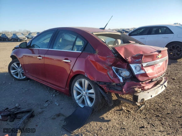 2011 Chevrolet Cruze LTZ with VIN 1G1PH5S97B7281443, listed as a Copart auction lot 41871975 with 104,831 mi miles and Salvage Title. Bid and sale history available at carsss.com. Image 2.