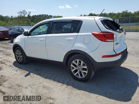 2016 Kia Sportage LX with VIN KNDPB3AC2G7871857, listed as a Copart auction lot 51320345 with 155,057 mi miles and Salvage Title. Bid and sale history available at carsss.com. Image 2.