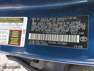2011 Toyota Camry LE with VIN 4T1BK3EK8BU612744, listed as a IAAI auction lot 41257068 with 326,726 mi miles. Bid and sale history available at carsss.com. Image 9.
