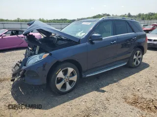 2018 Mercedes-Benz GLE 350 with VIN 4JGDA5HB6JB014262, listed as a Copart auction lot 60761805 with 76,216 mi miles and Salvage title. Bid and sale history available at DreamBid. Image 1.
