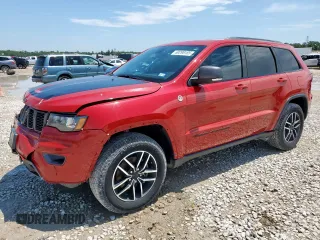 2020 Jeep Grand Cherokee Trailhawk with VIN 1C4RJFLGXLC116714, listed as a Copart auction lot 60298185 with 62,240 mi miles and Salvage title. Bid and sale history available at DreamBid. Image 1.