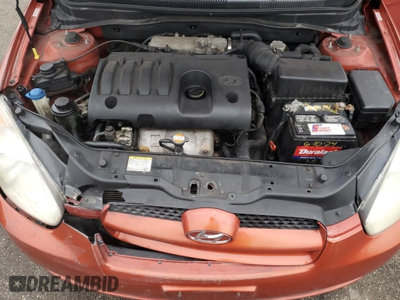 2009 Hyundai Accent Auto SE with VIN KMHCN36C49U122105, listed as a Copart auction lot 44187715 with 162,562 mi miles and Salvage Title. Bid and sale history available at carsss.com. Image 11.