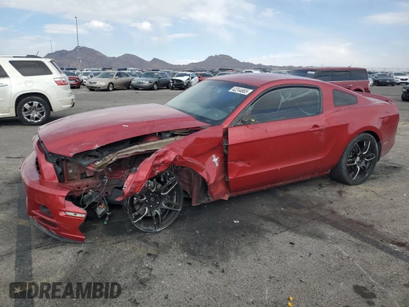 2013 Ford Mustang V6 with VIN 1ZVBP8AM1D5220905, listed as a Copart auction lot 42244665 with 172,112 mi miles and Salvage Title. Bid and sale history available at carsss.com. Image 1.