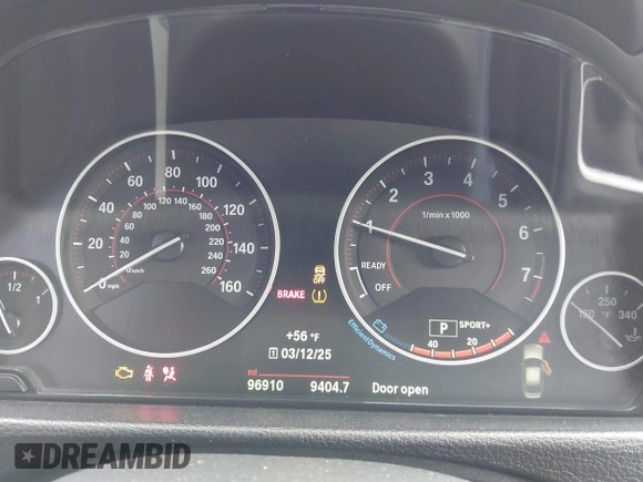 2016 BMW 3 Series 328i with VIN WBA8E9G52GNU28110, listed as a IAAI auction lot 41788797 with 96,910 mi miles. Bid and sale history available at carsss.com. Image 7.