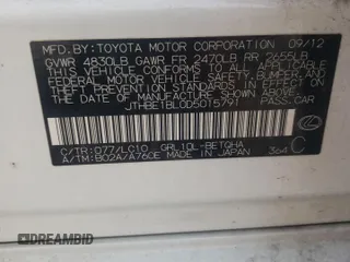 2013 Lexus GS 350 z VIN JTHBE1BL0D5015791, wystawiony jako Copart lot #58903145 z przebiegiem 145 696 mil mil oraz Szkoda całkowita • Salvage title. Historia ofert i sprzedaży dostępna na DreamBid. Obrazek 12.
