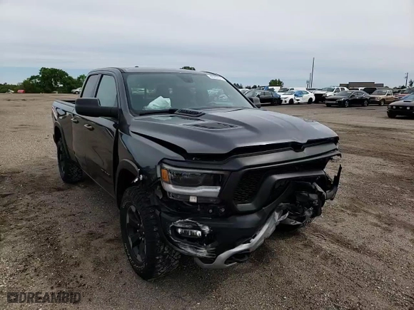 2019 Ram 1500 Rebel with VIN 1C6SRFET7KN841962, listed as a Copart auction lot 46707513 with 55,643 mi miles and Salvage Title. Bid and sale history available at carsss.com. Image 11.