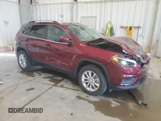 2019 Jeep Cherokee Latitude with VIN 1C4PJMCX0KD156840, listed as a Copart auction lot 56309475 with 25,320 mi miles and Salvage title. Bid and sale history available at DreamBid. Image 4.