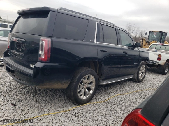 2017 GMC Yukon SLT with VIN 1GKS1BKC6HR217850, listed as a Copart auction lot 44147655 with 0 mi miles and Salvage Title. Bid and sale history available at carsss.com. Image 3.