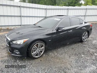 2016 Infiniti Q50 Premium with VIN JN1EV7AP1GM300650, listed as a Copart auction lot 56677565 with 80,424 mi miles and Salvage title. Bid and sale history available at DreamBid. Image 1.