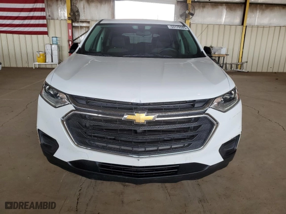 2018 Chevrolet Traverse LS with VIN 1GNERFKW0JJ257274, listed as a Copart auction lot 53170505 with 113,348 mi miles and Clean Title. Bid and sale history available at carsss.com. Image 5.