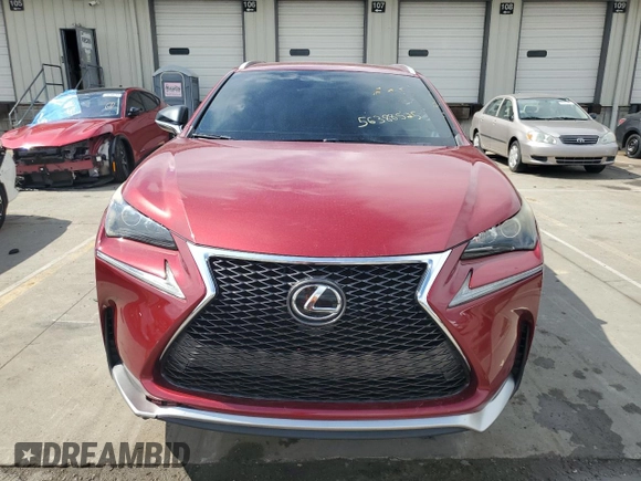2016 Lexus NX 200t with VIN JTJYARBZ9G2034627, listed as a Copart auction lot 56388525 with 60,897 mi miles and Salvage title. Bid and sale history available at DreamBid. Image 5.