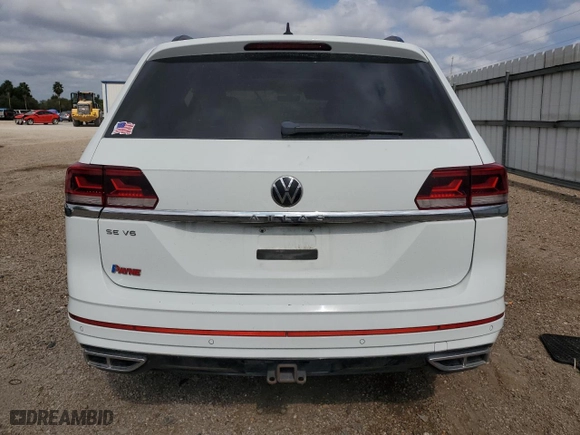 2021 Volkswagen Atlas 3.6L V6 SE w/Technology R-Line with VIN 1V2PR2CA8MC502858, listed as a Copart auction lot 79548774 with 0 mi miles and Salvage Title. Bid and sale history available at carsss.com. Image 6.