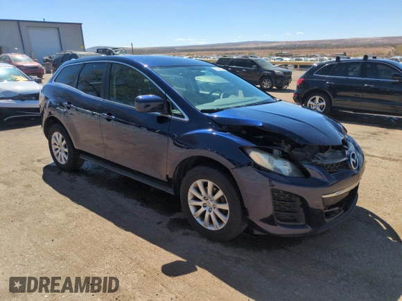 2011 Mazda CX-7 i SV with VIN JM3ER2A51B0354735, listed as a Copart auction lot 50057095 with 140,764 mi miles and Salvage Title. Bid and sale history available at carsss.com. Image 4.