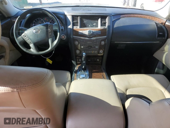 2018 Nissan Armada Platinum with VIN JN8AY2NFXJ9330252, listed as a Copart auction lot 49107385 with 125,596 mi miles and Salvage Title. Bid and sale history available at carsss.com. Image 8.