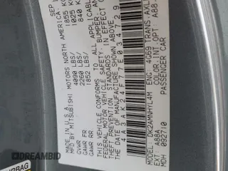 2007 Mitsubishi Eclipse GS with VIN 4A3AK24F77E034729, listed as a Copart auction lot 38911574 with Not Provided miles and Salvage Title. Bid and sale history available at DreamBid. Image 13.