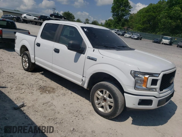 2018 Ford F-150 XL with VIN 1FTEW1C51JKF53280, listed as a Copart auction lot 55077485 with 87,660 mi miles and Clean title. Bid and sale history available at DreamBid. Image 4.
