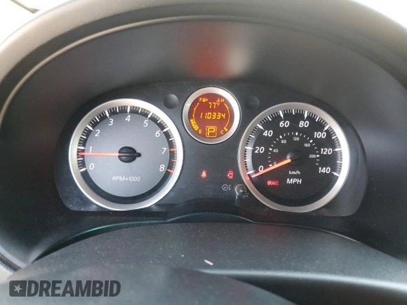 2012 Nissan Sentra SR with VIN 3N1AB6AP7CL776441, listed as a Copart auction lot 52162555 with 110,334 mi miles and Salvage Title. Bid and sale history available at DreamBid. Image 9.