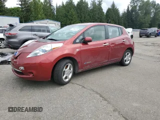 2011 Nissan LEAF SL-e z VIN JN1AZ0CP3BT009167, wystawiony jako Copart lot #57636075 z przebiegiem 78 224 mil mil oraz Czysty tytuł • Clean title. Historia ofert i sprzedaży dostępna na DreamBid. Obrazek 1.