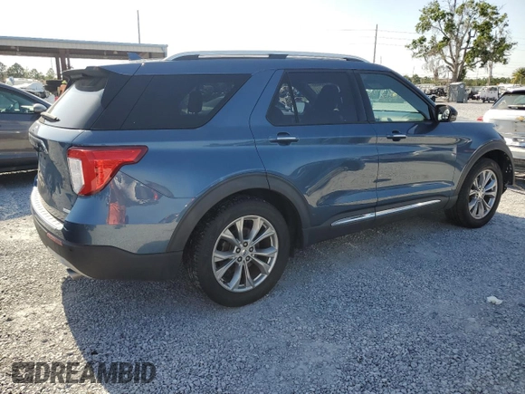 2020 Ford Explorer Limited with VIN 1FMSK7FH0LGB33163, listed as a Copart auction lot 52558555 with 57,486 mi miles and Salvage Title. Bid and sale history available at carsss.com. Image 3.