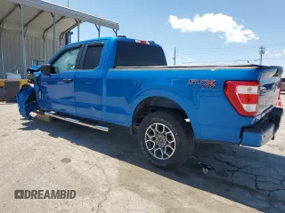 2021 Ford F-150 XL with VIN 1FTEX1EP8MFC94005, listed as a Copart auction lot 57518465 with 32,149 mi miles and Salvage title. Bid and sale history available at DreamBid. Image 2.