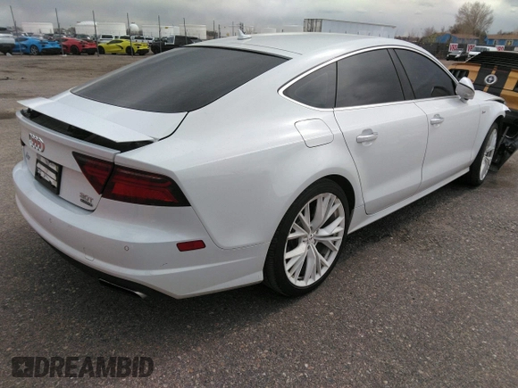2016 Audi A7 3.0 Premium Plus with VIN WAUWGAFC6GN144188, listed as a IAAI auction lot 41824927 with 128,379 mi miles. Bid and sale history available at carsss.com. Image 4.