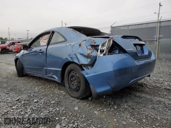 2008 Honda Civic Cpe LX with VIN 2HGFG12618H014401, listed as a Copart auction lot 71150251 with 0 mi miles and Non Repairable. Bid and sale history available at carsss.com. Image 3.
